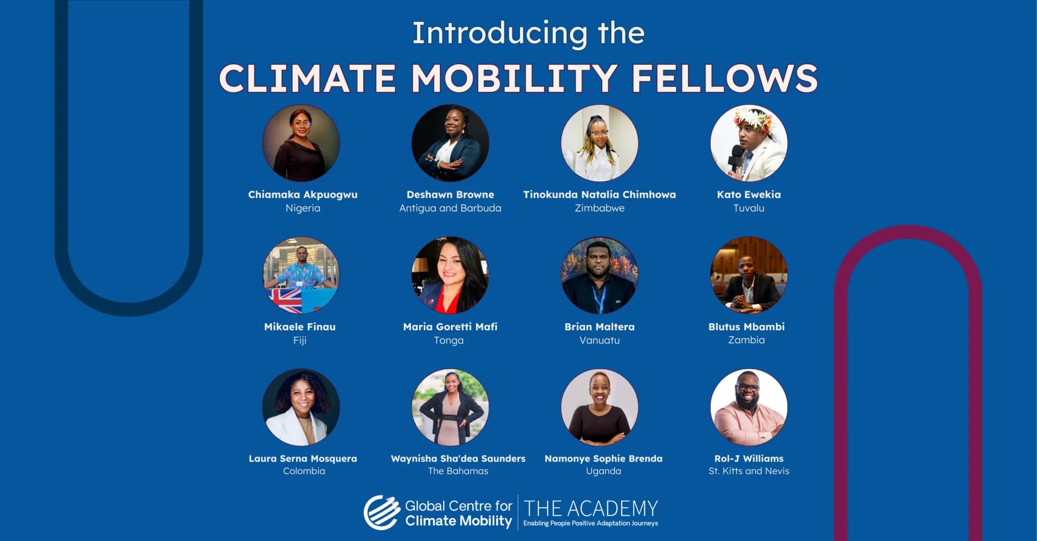 Twelve Visionary Young Leaders Selected for Inaugural Climate Mobility Fellowship